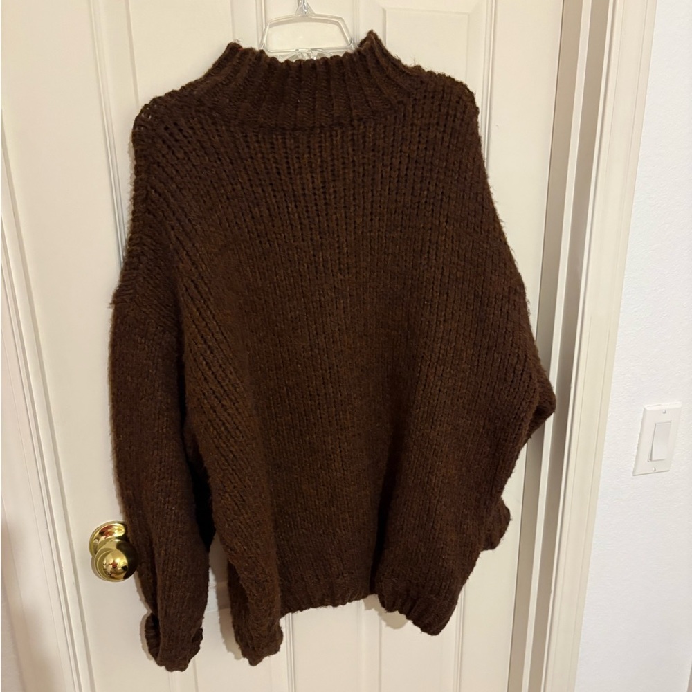 Cozy Brown Turtleneck Sweater
